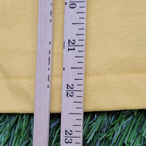 Vintage 80s MOD Collared Shirt Womens XS/S 16x22 Yellow USA - Picture 11 of 11